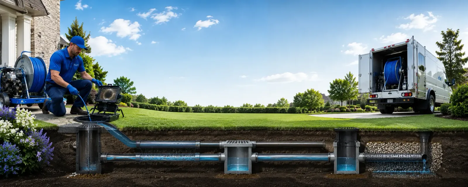 Outdoor drain cleaning information for Albany, OH